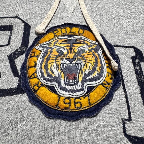 Ralph Lauren Polo Tiger Hoodie 2021 Grey Pullover Hoodie Medium - Picture 5 of 11